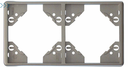 Вертикальная двойная рамка, серебро (50922 TPR)